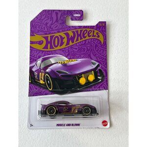 Hot Wheels Car 55 Corvette Toy Race Cars Kids Purple Gold 57 Anniversary Diecast